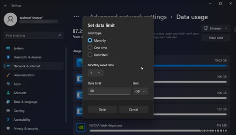 উইন্ডোজ 11-এ কীভাবে ডেটা ব্যবহারের সীমা নিরীক্ষণ এবং সেট করবেন 