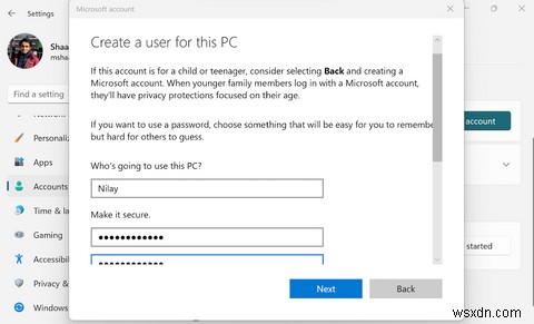উইন্ডোজ 11 এ কীভাবে একটি স্থানীয় ব্যবহারকারী অ্যাকাউন্ট তৈরি করবেন 