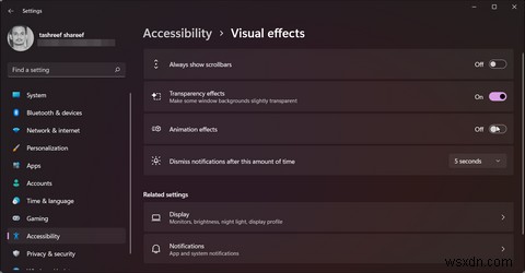 কর্মক্ষমতা উন্নত করতে উইন্ডোজ 11s অ্যানিমেশন প্রভাবগুলি কীভাবে বন্ধ করবেন 