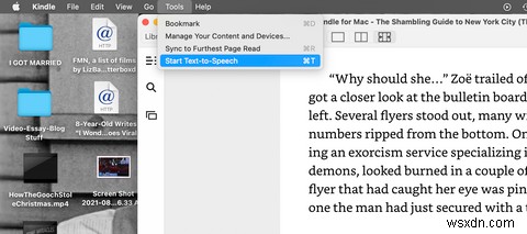 বই পড়তে এবং আপনার ম্যাকে নোট তৈরি করতে ম্যাকের জন্য কিন্ডল কীভাবে ব্যবহার করবেন 