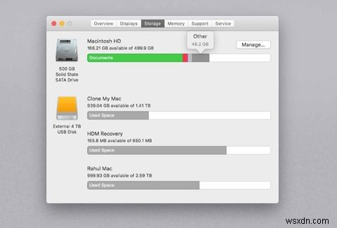 ম্যাকের  অন্যান্য  স্টোরেজ কী এবং আপনি কীভাবে এটি পরিষ্কার করবেন? 