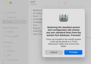 ম্যাকওএস-এ আপনার ফন্ট সংগ্রহ কীভাবে রিসেট করবেন 