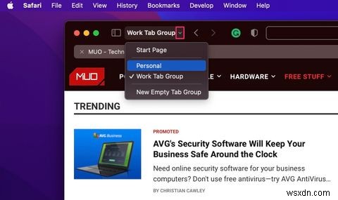 আপনার ম্যাকে সাফারি ট্যাব গ্রুপগুলি কীভাবে ব্যবহার করবেন 