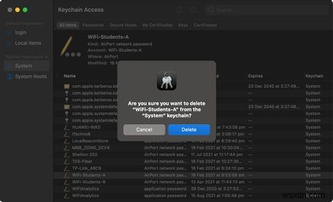 ম্যাকওএস-এ কীচেন অ্যাক্সেস থেকে পাসওয়ার্ডগুলি কীভাবে মুছবেন 