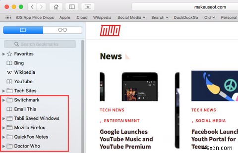 ম্যাকের সাফারিতে বুকমার্ক এবং ফেভারিটগুলি কীভাবে পরিচালনা করবেন:একটি সম্পূর্ণ গাইড 