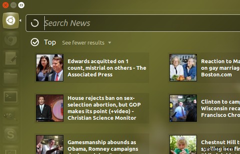 উবুন্টাস ড্যাশবোর্ডে খবর, টরেন্ট, স্পটিফাই এবং আরও অনেক কিছু অনুসন্ধান করুন [লিনাক্স] 