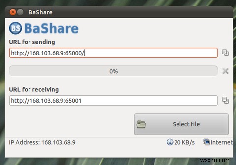 BaShare আপনার বন্ধুদের জন্য ফাইল স্থানান্তর সহজ করে তোলে [লিনাক্স] 