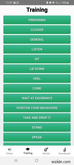 অ্যান্ড্রয়েডের জন্য 5টি ডগ হুইসেল এবং ক্লিকার প্রশিক্ষণ অ্যাপ 