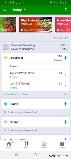 Android এবং iPhone এর জন্য MyFitnessPal-এর 6টি সেরা বিকল্প৷ 