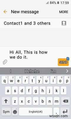 Android এ একটি গ্রুপ টেক্সট কিভাবে পাঠাবেন