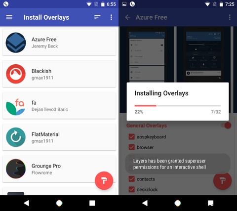 Android Nougat Navbar এবং আরও অনেক কিছু:এই RRO লেয়ার থিমগুলি ব্যবহার করে দেখুন