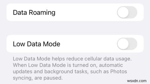 আইফোনে লো ডেটা মোড কীভাবে বন্ধ করবেন 