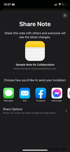 অ্যাপল নোট ব্যবহার করে অন্যান্য লোকেদের সাথে কীভাবে সহযোগিতা করবেন 