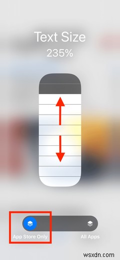 আইওএস 15 এ ব্যক্তিগত অ্যাপের জন্য পাঠ্যের আকার কীভাবে পরিবর্তন করবেন