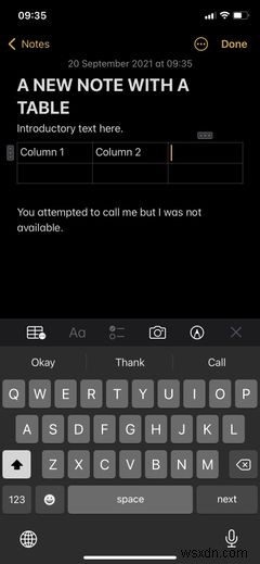 কীভাবে অ্যাপল নোটে সারণী তৈরি এবং ফর্ম্যাট করবেন একটি প্রোর মতো