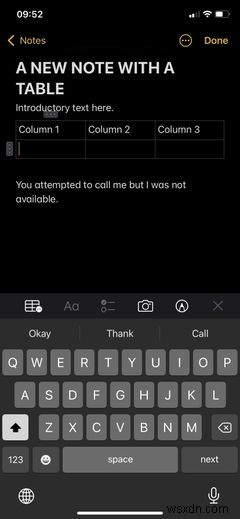 কীভাবে অ্যাপল নোটে সারণী তৈরি এবং ফর্ম্যাট করবেন একটি প্রোর মতো