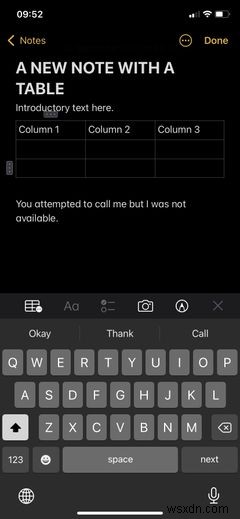 কীভাবে অ্যাপল নোটে সারণী তৈরি এবং ফর্ম্যাট করবেন একটি প্রোর মতো