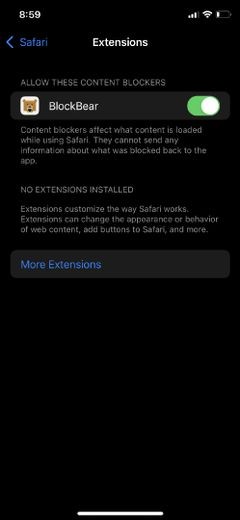 অবশেষে, আপনি iOS 15 সহ আইফোনে সাফারি এক্সটেনশন ইনস্টল করতে পারেন:এখানে কিভাবে 