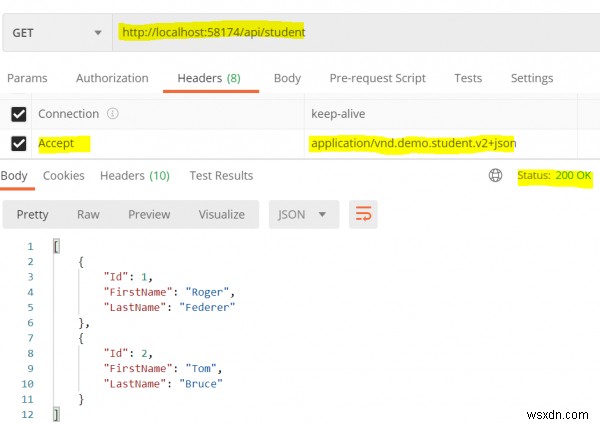 C# ASP.NET WebAPI তে কাস্টম মিডিয়া টাইপের সাথে সংস্করণ কীভাবে করবেন? 