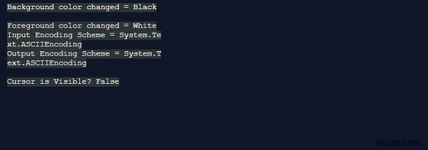 C# এ কনসোলের কার্সারের দৃশ্যমানতা কীভাবে পরিবর্তন করবেন 