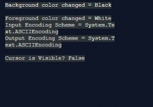 C# এ কনসোলের কার্সারের দৃশ্যমানতা কীভাবে পরিবর্তন করবেন 