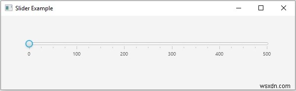 কিভাবে একটি JavaFX স্লাইডার তৈরি করবেন? 