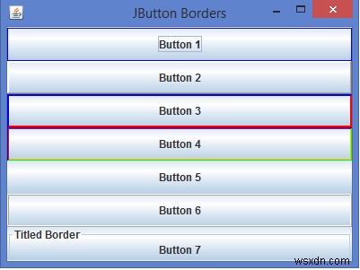 কিভাবে আমরা জাভাতে JButton এ বিভিন্ন সীমানা প্রয়োগ করতে পারি? 