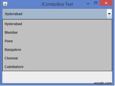 কিভাবে আমরা জাভাতে JComboBox আইটেমগুলিতে সীমানা সেট করতে পারি? 