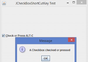 জাভাতে একটি JCheckBox এ শর্টকাট কী কীভাবে সেট করবেন? 