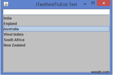 কিভাবে একটি JTextField থেকে একটি ইনপুট মান পড়তে এবং জাভাতে একটি JList যোগ করতে হয়? 