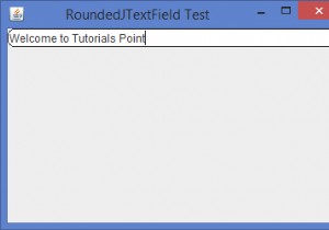 কিভাবে আমরা জাভাতে একটি বৃত্তাকার JTextField বাস্তবায়ন করতে পারি? 