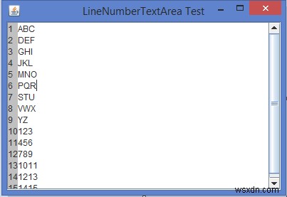 কিভাবে আমরা জাভাতে একটি JTextArea এর ভিতরে লাইন সংখ্যা প্রদর্শন করতে পারি? 