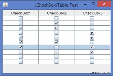 কিভাবে আমরা জাভাতে একটি JTable সেলের ভিতরে একটি JCheckBox যোগ/সন্নিবেশ করতে পারি? 