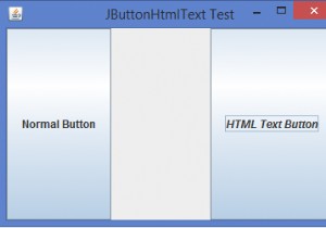 কিভাবে আমরা জাভাতে JButton এর HTML পাঠ্য বাস্তবায়ন করতে পারি? 