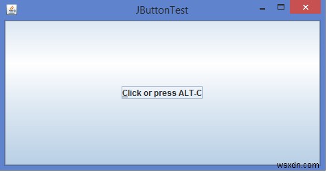 কিভাবে আমরা জাভাতে একটি JButton এ শর্টকাট কী সেট করতে পারি? 