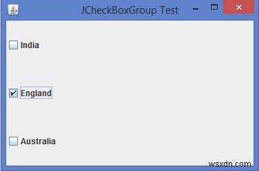 কিভাবে জাভাতে JCheckBox থেকে একবারে একটি আইটেম নির্বাচন করবেন? 