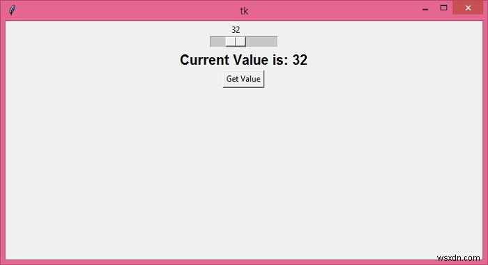 একটি Tkinter স্কেল থেকে মান পান এবং এটি একটি লেবেলে রাখুন 