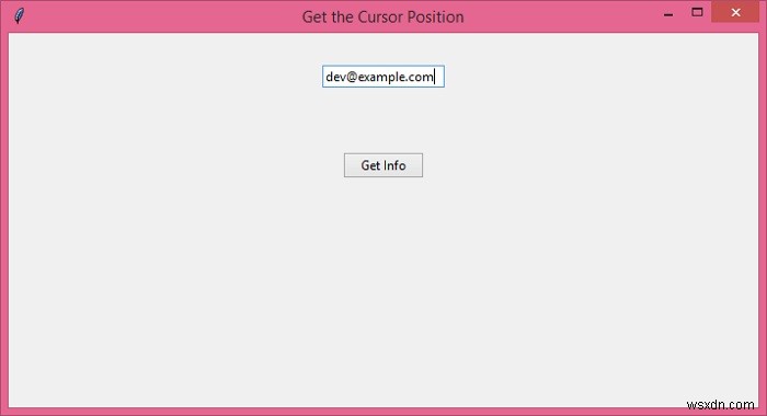 Tkinter এন্ট্রি উইজেটে কার্সারের অবস্থান পাওয়া 
