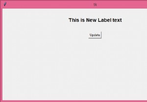 Label.configure() ব্যবহার করে গতিশীলভাবে Tkinter লেবেল পাঠ্য পরিবর্তন করা হচ্ছে 