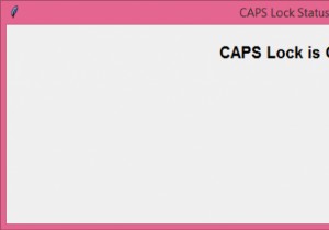 কিভাবে tkinter এ CAPS Lock Key এর অবস্থা দেখাবেন? 