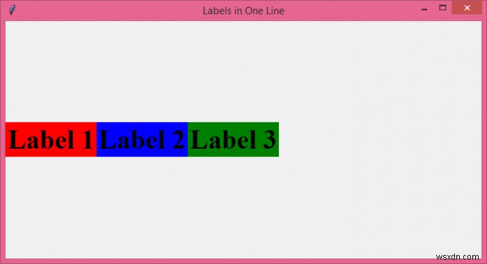 কিভাবে Python Tkinter এর সাথে এক লাইনে একাধিক লেবেল প্রদর্শন করবেন? 