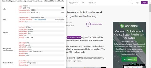 ইন্সপেক্ট এলিমেন্ট টুল এবং ব্রাউজার এক্সটেনশন ব্যবহার করে কিভাবে একটি ওয়েবপেজ ফন্ট খুঁজে বের করবেন