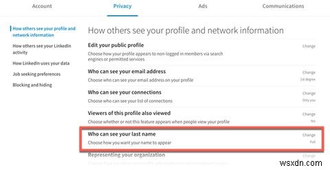 লিঙ্কডইনে আপনার শেষ নাম কীভাবে লুকাবেন