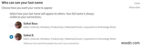 লিঙ্কডইনে আপনার শেষ নাম কীভাবে লুকাবেন