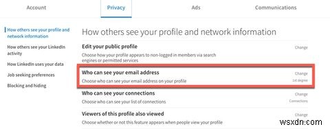আপনার ইমেল ঠিকানা কে দেখতে পাবে তা সীমিত করে আপনার লিঙ্কডইন গোপনীয়তা বৃদ্ধি করুন
