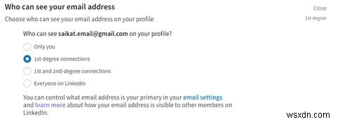 আপনার ইমেল ঠিকানা কে দেখতে পাবে তা সীমিত করে আপনার লিঙ্কডইন গোপনীয়তা বৃদ্ধি করুন