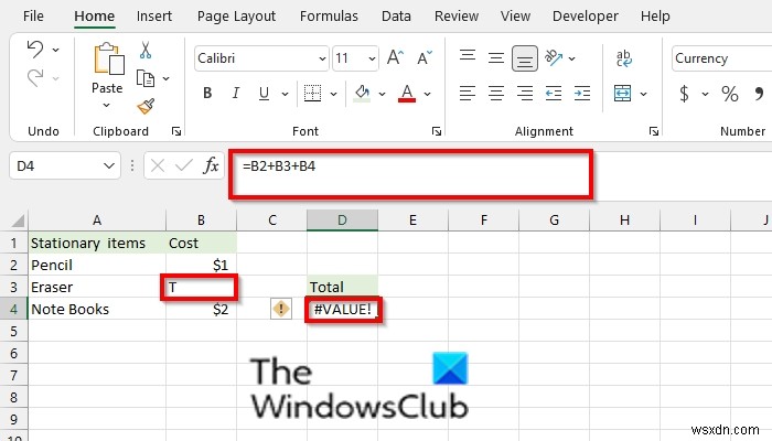 কিভাবে Excel এ #VALUE ত্রুটি ঠিক করবেন 