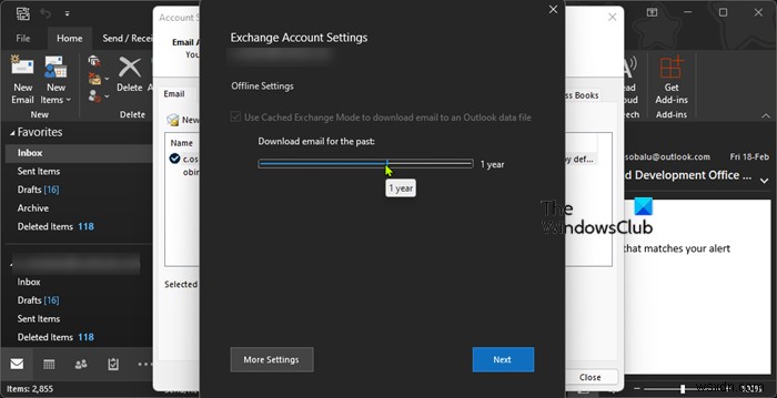 আউটলুকে অনুপস্থিত Microsoft Exchange হাইপারলিঙ্ক সম্পর্কে আরও দেখতে এখানে ক্লিক করুন 