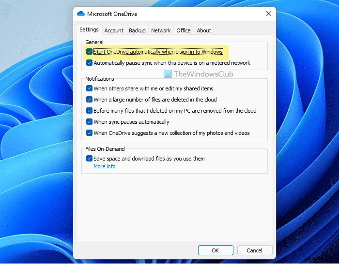 Windows 11/10 এ স্টার্টআপে OneDrive খুলছে না 