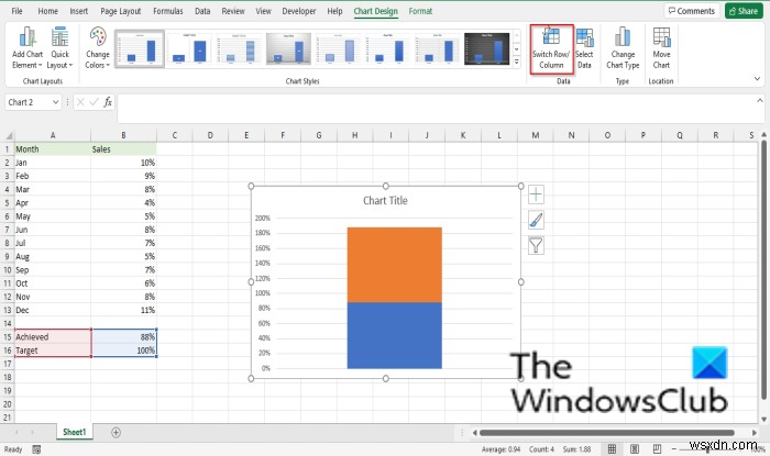 কিভাবে Excel এ একটি থার্মোমিটার চার্ট তৈরি করবেন 